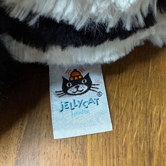 JELLYCAT London Dainty Zebra Plush Toy 20" Striped Soft Stuffed Animal Retired - Picture 7 of 9